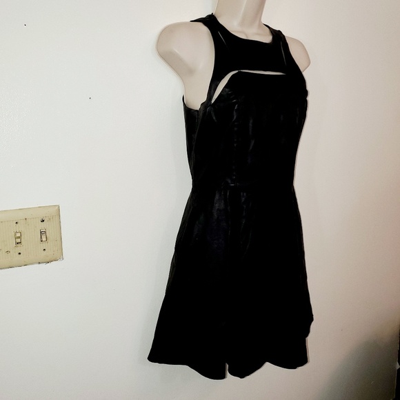 Forever 21 vegan leather skater dress - Picture 3 of 8